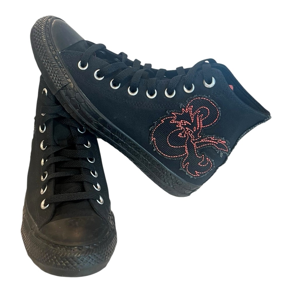 Converse Black Dungeons & Dragons Chuck Taylor All Star Hi Men's 6 Women's 8